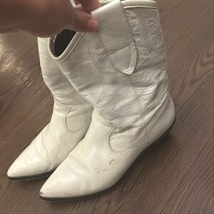 Rebecca Minkoff White Heeled Boots